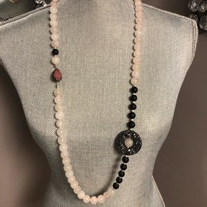 Pink Stone beaded necklace